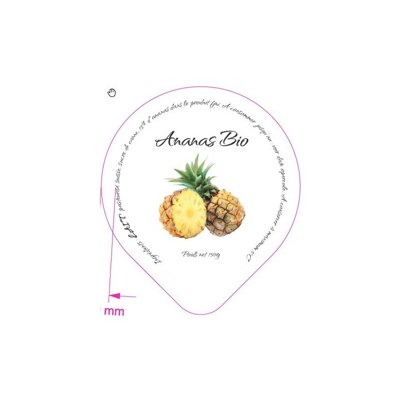 Opercules Maison du Fromage 68.3 ALU Ananas Bio 5cl