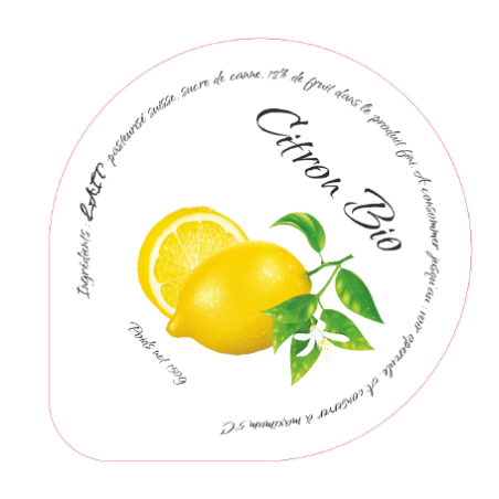 Opercules Maison du Fromage 68.3 ALU Citron Bio 5cl