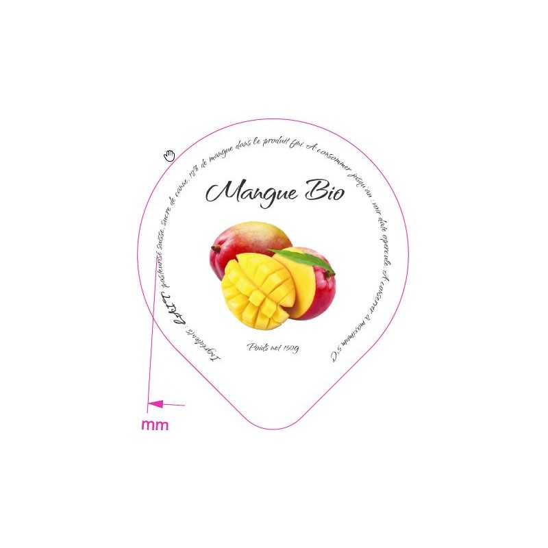 Opercules Maison du Fromage 68.3 ALU Mangue Bio 5 cl