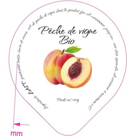 Opercules Maison du Fromage 68.3 ALU Pêche de Vigne Bio 5 cl