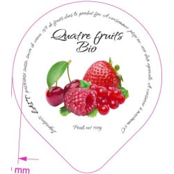 Opercules Maison du Fromage 68.3 ALU Quatre Fruits Bio 5 cl