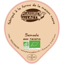 Opercules MAISON NEUVE 68.3 ALU Semoule Raisin BIO 4cl