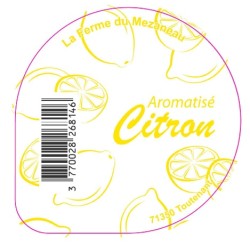 Opercule FERME DU MEZANEAU 68.3 ALU Aromatisé citron sc.PP/PS/PET gr.