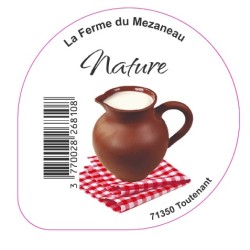 Opercule FERME DU MEZANEAU 68.3 ALU Nature sc.PP/PS/PET gr.Verm 5cl