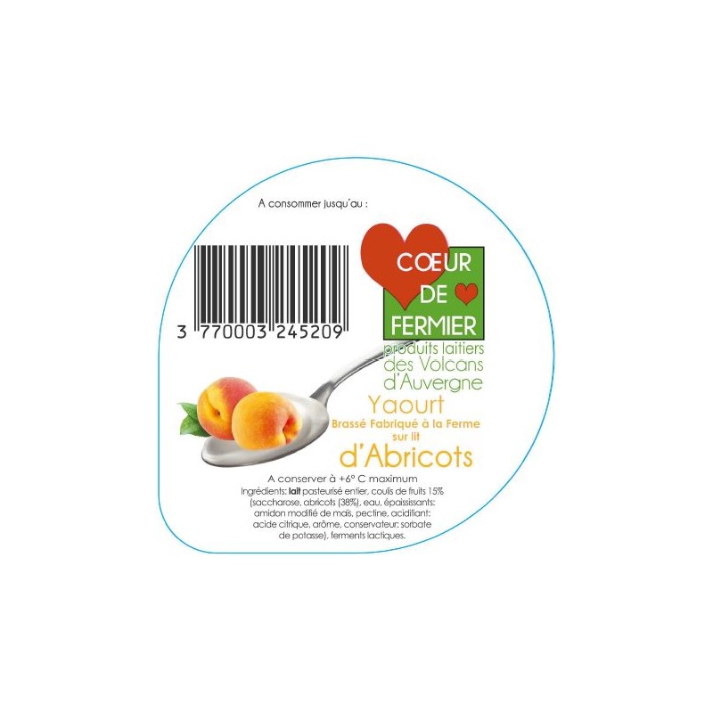 Opercules PUY BANSON 68.3 ALU brassé abricots lang. scell.PP gr. verm