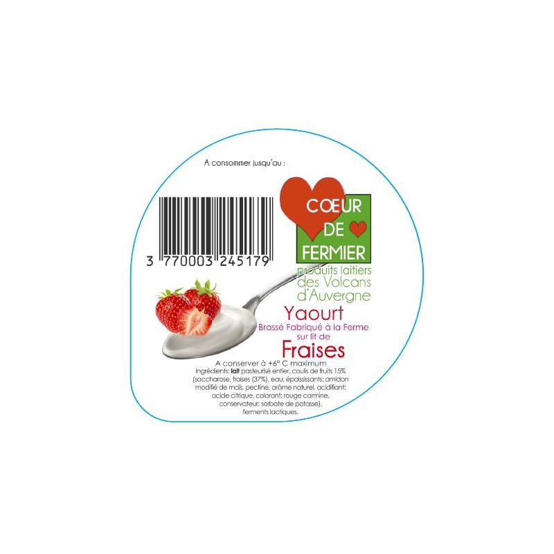Opercules PUY BANSON 68.3 ALU brassé fraises languette scell.PP gr.ve
