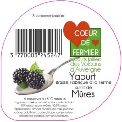 Opercules PUY BANSON 68.3 ALU brassé mûres languette scell.PP gr. ve