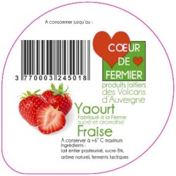 Opercules PUY BANSON 68.3 ALU Fraise languette scell.PP gr. verm. V3 6