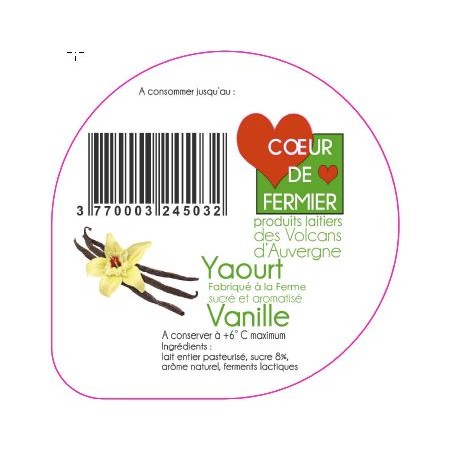 Opercules PUY BANSON 68.3 ALU Vanille languette scell.PP gr. verm. V3