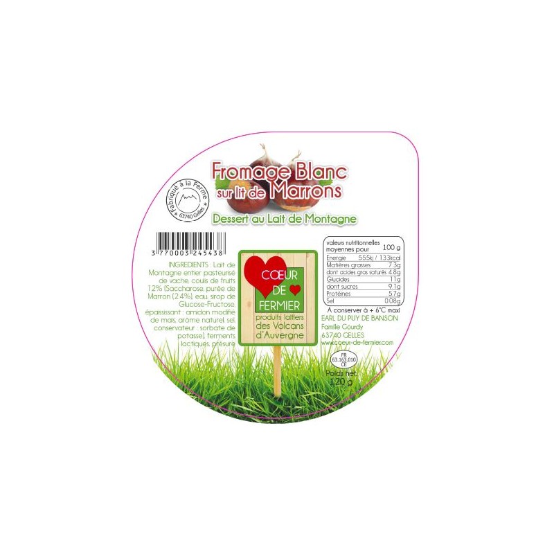 Opercules PUY BANSON 95.5 ALU Fromage Blanc Marron V4 6 cl