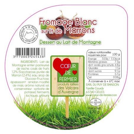 Opercules PUY BANSON 95.5 ALU Fromage Blanc Marron V4 6 cl