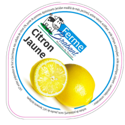 Opercule Ferme Brabant 68.3 ALU Citron sc.PP/PS/PET gr.Verm 5cl
