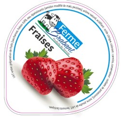 Opercule Ferme Brabant 68.3 ALU Fraise sc.PP/PS/PET gr.Verm 5cl