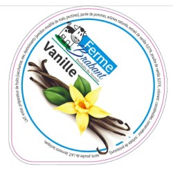 Opercule Ferme Brabant 68.3 ALU Vanille sc.PP/PS/PET gr.Verm 5cl