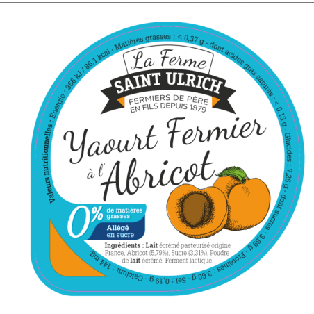 Opercules ST ULRICH 68.3 ALU 0 % abricot