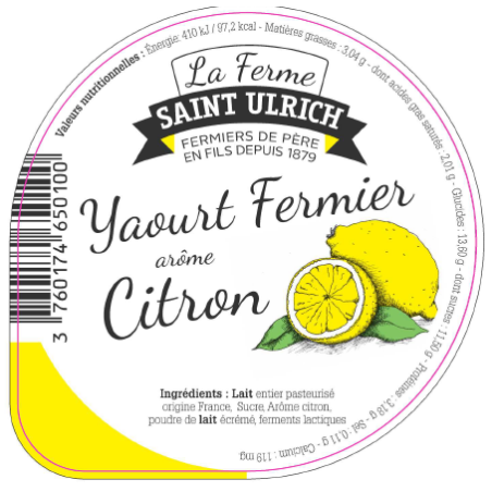 Opercules ST ULRICH 68.3 ALU arôme citron V2 4 cl code barre