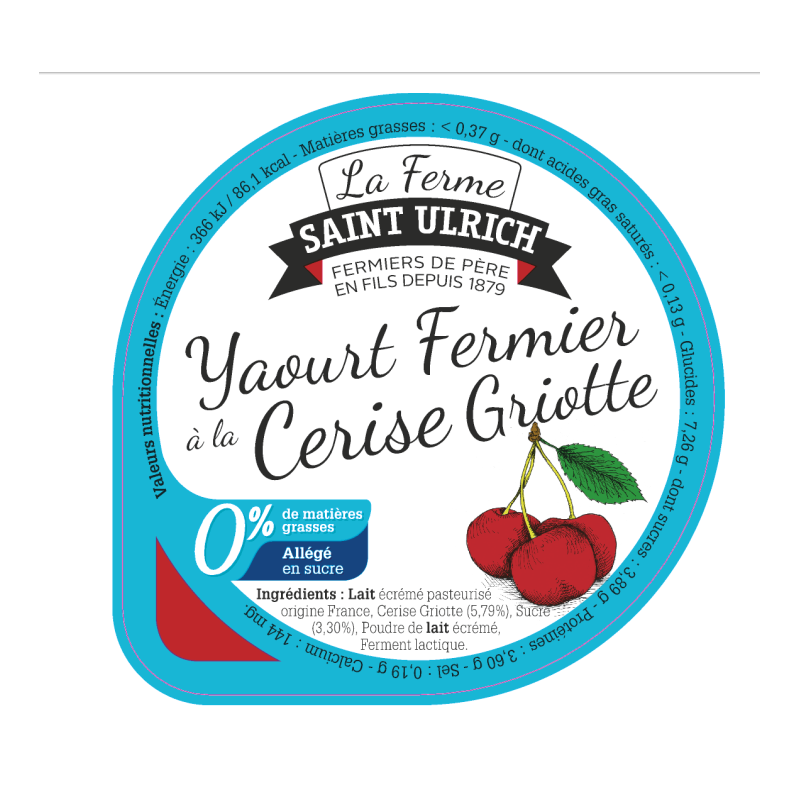 Opercules ST ULRICH 68.3 ALU 0 % cerise griotte