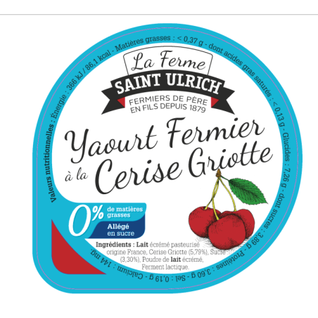 Opercules ST ULRICH 68.3 ALU 0 % cerise griotte