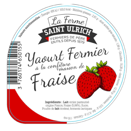 Opercules ST ULRICH 68.3 ALU fraise 4 cl code barre