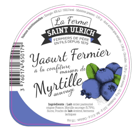 Opercules ST ULRICH 68.3 ALU myrtille 4 cl code barre