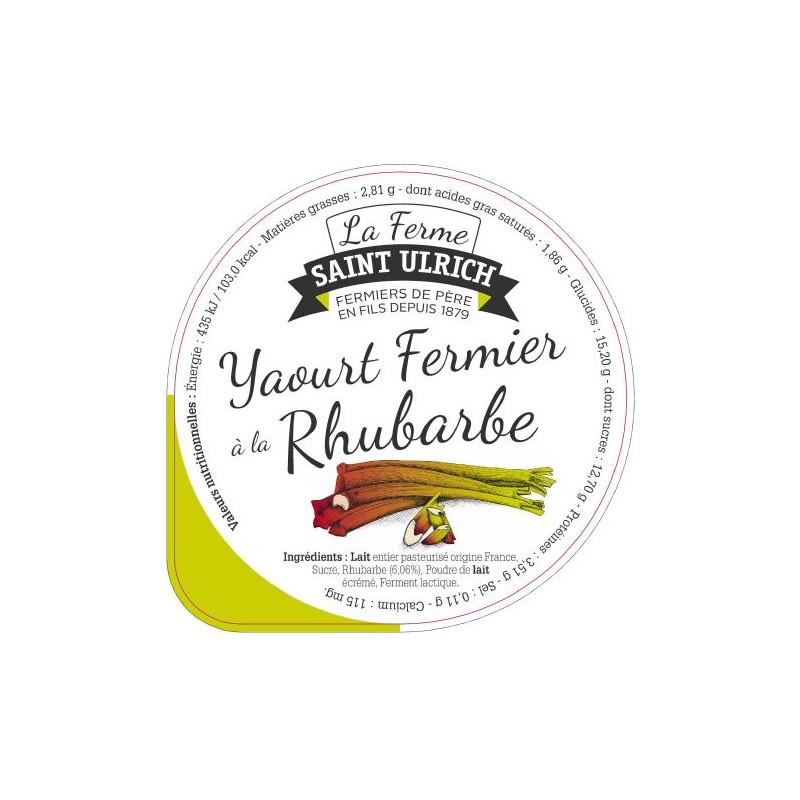 Opercules ST ULRICH 68.3 ALU rhubarbe 5 cl