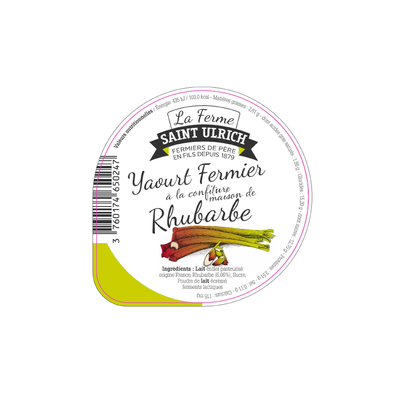 Opercules ST ULRICH 68.3 ALU rhubarbe 5 cl code barre