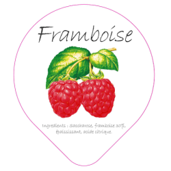 Opercule VAL'MONT-BLANC 68.3 ALU Framboise sc.PP/PS/PET gr.Vermisseau