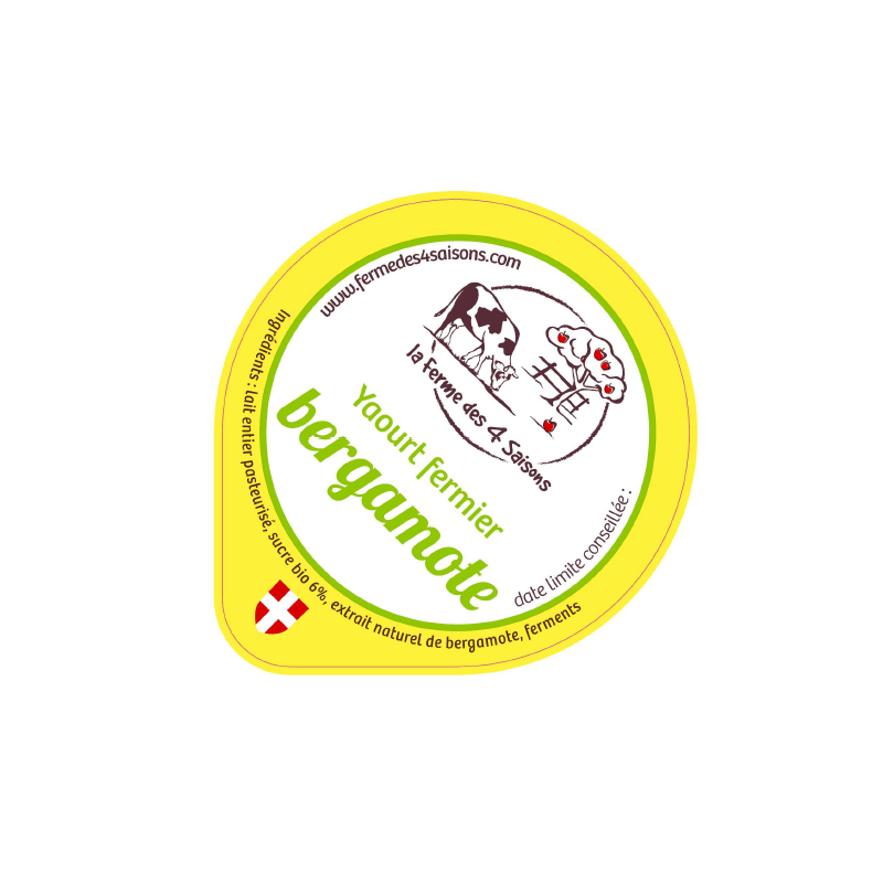 Opercules VORZIER 68.3 ALU yaourt Bergamote