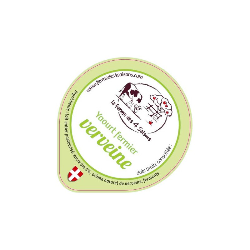 Opercules VORZIER 68.3 ALU yaourt VERVEINE