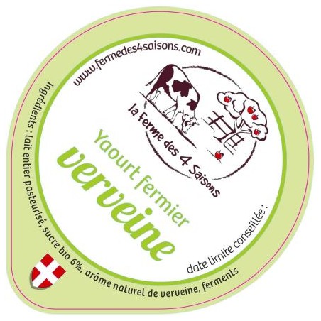 Opercules VORZIER 68.3 ALU yaourt VERVEINE