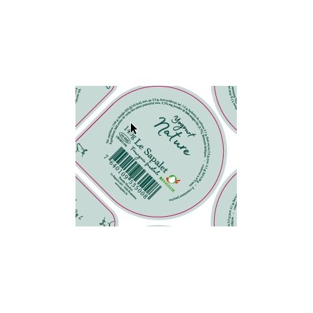 Opercule 68.3 mm SAPALET Vache Nature