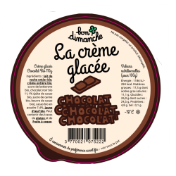 Opercules CREMERIES UNIES Ø97 aluminium CHOCOLAT, scel. PE, gr. peau