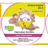Opercules 95.5mm Alu BIROL Crème Fraiche sc.PP/PS/PET gr.Verm Lang. V