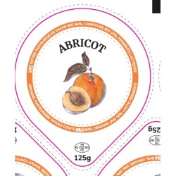 Opercules 68.3 mm Laiterie Côte Roannaise ABRICOT