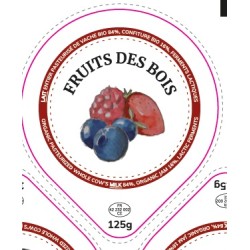 Opercules 68.3 mm Laiterie Côte Roannaise FRUITS DES BOIS
