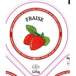Opercules 68.3 mm Laiterie Côte Roannaise FRAISE