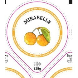 Opercules 68.3 mm Laiterie Côte Roannaise MIRABELLE