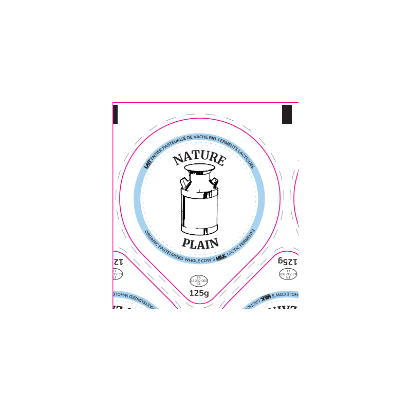 Opercules 68.3 mm Laiterie Côte Roannaise NATURE V2 - Anglais