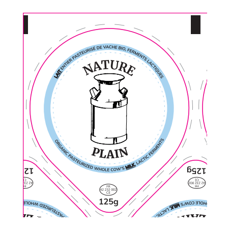 Opercules 68.3 mm Laiterie Côte Roannaise NATURE V2 - Anglais