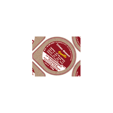 Opercules 68.3 Alu GENTILHOMMIERE Crème Dessert Vanille sc.PP gr.Verm