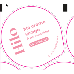 Opercule HILO Ø 57 alu Crème visage La recharge, pointe diamant