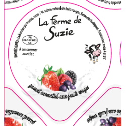 Opercules Alu 68.3mm LA JOURIVIERE Arômatisé Fruits Rouges sc.pot ca