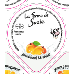 Opercules Alu 68.3mm LA JOURIVIERE Brassé à l'abricot sc.pot carton
