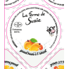 Opercules Alu 68.3mm LA JOURIVIERE Brassé à l'abricot sc.pot carton
