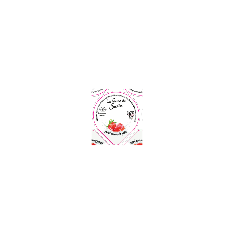 Opercules Alu 68.3mm LA JOURIVIERE Brassé Fraise sc.pot carton gr.ver