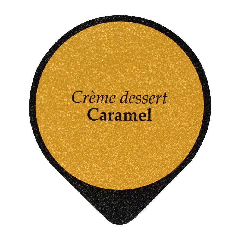 Opercules Ø68.3mm Aluminium imprimés crème dessert caramel