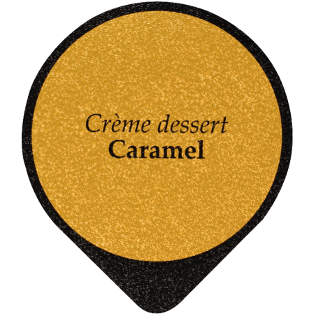 Opercules Ø68.3mm Aluminium imprimés crème dessert caramel