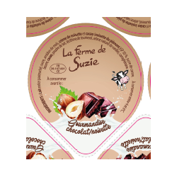 Opercules Alu 68.3mm LA JOURIVIERE Gourmandise Noisette sc.pot carton