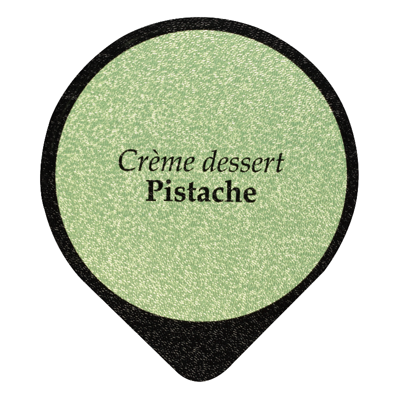 Opercules Ø68.3mm Aluminium imprimés crème dessert pistache