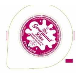 Opercule alu GOURMAND LISE préformé 55.5 FRAMBOISE, sertissage pot v